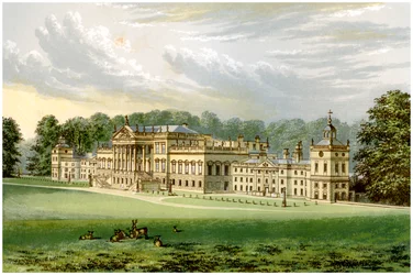 Wentworth Woodhouse, Yorkshire, maison du comte Fitzwilliam, vers 1880