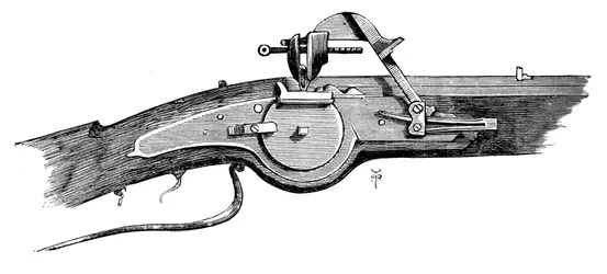 Mécanisme de roue à verrou, de la Tour de Londres, 17ème siècle, vers 1880
