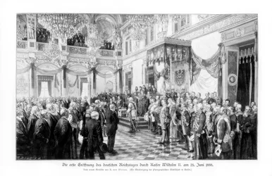 Guillaume II et les ministres à l