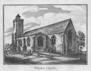 Église de Wilsdon, vers 1792