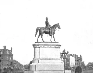 Statue de Winfield Scott, Washington DC, États-Unis, vers 1900
