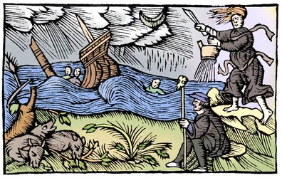 Sorcière levant une tempête, 1562