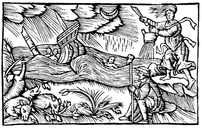 Sorcière levant une tempête, 1562