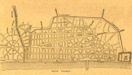 Plan de Wrens pour la reconstruction de Londres, 1897