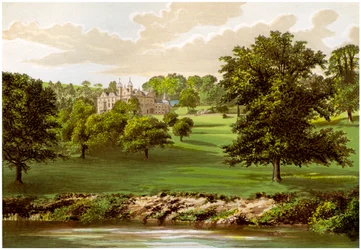 Wyaston Leys, Herefordshire, maison de la famille Bannerman, vers 1880