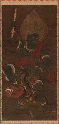 Forme Yaksa de Vajrapani Blue Fudo, période Kamakura, 13ème-14ème siècle