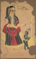 Yasoda et Krishna