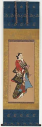 Yujo debout, période Edo, 1615-1868