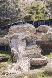 Porte, barbacane et partie des murs de la ville, Los Millares, près de Santa Fe Mondujar