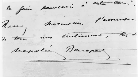 Écriture et signature de Napoléon Bonaparte (1769-1821)