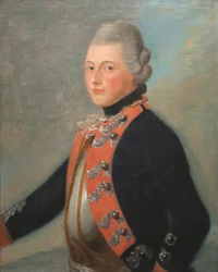 Officier du Régiment Hessian Erb Prinz, 1776