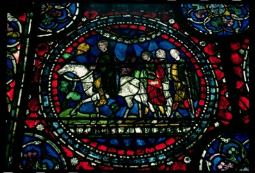 Pèlerins allant à Canterbury, XIIIe siècle