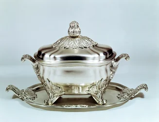 Support de soupière, Dresde, baroque, par Friedrich Reinhard Schrodel, vers 1750