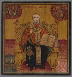 Saint Nicolas trônant