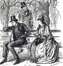 Un couple pratiquant la chiromancie.