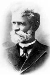 Almon Brown Strowger, inventeur américain des télécommunications, vers 1885