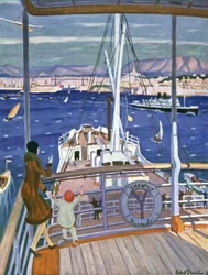 Arrivée du paquebot Chantilly dans le port de Marseille, c.1930