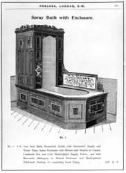Baignoire de pulvérisation avec cabinet