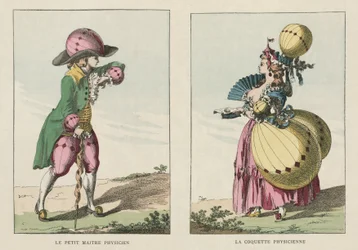 Costumes inspirés des ballons, fin du XVIIIe siècle