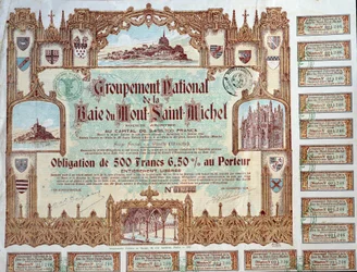 Obligation de 500 Francs