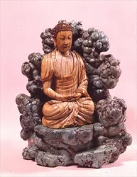 Bouddha sur un trône en matrice turquoise, dynastie Ming