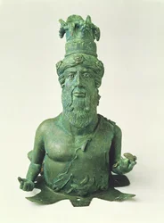 Buste de Dionysos-Sabazius, de Pompéi, fin du IIe siècle av. J.-C.