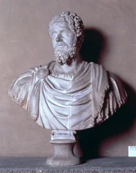 Buste de Septime Sévère, romain (marbre)