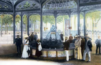Source Chomel à Vichy, vers 1910 (carte postale)