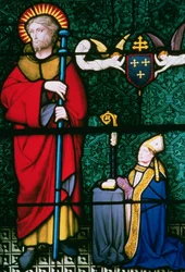 Christ avec un évêque agenouillé