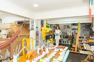 Cristina Rodriguez dans son studio, 2022