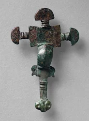 Broche cruciforme, de Haslingfield, Cambridgeshire, anglo-saxon