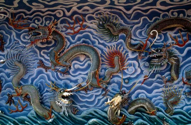 Dragons, Haw Par Villa, parc à thème basé sur la mythologie et les légendes chinoises, Singapour