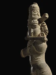 Figure de Venugopala, Inde du Sud, fin de la période Chola / début de la période Vijayanagar, fin du 13ème / début du 14ème siècle