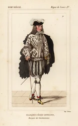 François-César Letellier, Marquis de Courtanvaux, scientifique et soldat, membre de l