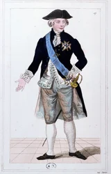 Général Lafayette commandant de la garde nationale, c. 1810 (gravure)