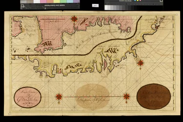 Carte géographique : représentation de Carthagène en Colombie, réalisée par le cartographe néerlandais Gerard van Keulen (1678-1726) 1709-1713. Biblioteca Angelica, Rome