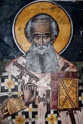 Christianisme orthodoxe grec; fresques byzantines anciennes; fresque de l