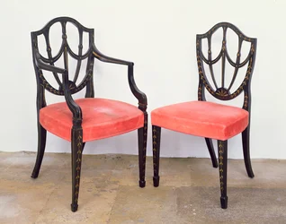 Chaises de salle à manger Hepplewhite, George III