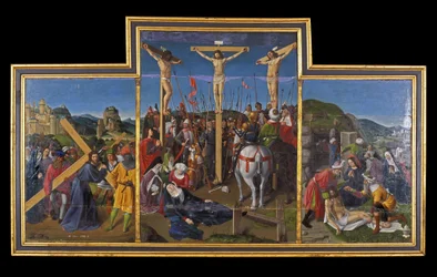 Indre & Loire N* 173 - Château de Loches - Le retable de la crucifixion - École de Jean Fouquet - 1485