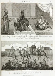 Le roi et la reine de Perse, vers 1810-1829