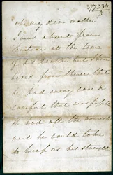 Lettre de Florence Nightingale, mai 1856