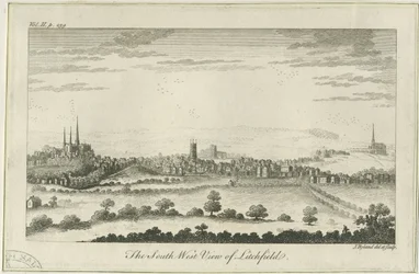 Lichfield - Vue Sud-Ouest