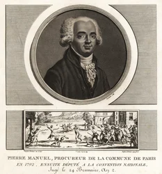 Louis Pierre Manuel, écrivain, procureur de la Commune de Paris, guillotiné en 1793