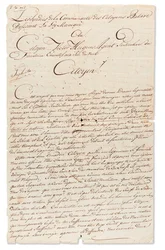 Lettre manuscrite signée 