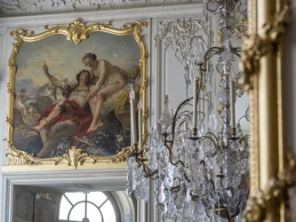 Mars et Vénus. Peinture de Carle Van Loo (1705-1765). Chambre du Prince, Hôtel de Soubise, Paris.