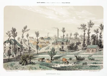 Exploitation minière, minerais métalliques (Mine de zinc, Rabotraedt, Prusse)