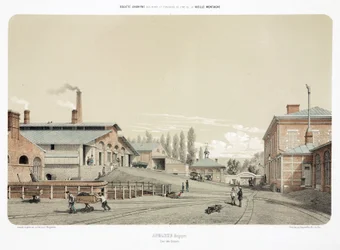 Exploitation minière, minerais métalliques (Usine de zinc à Angleur, Belgique)