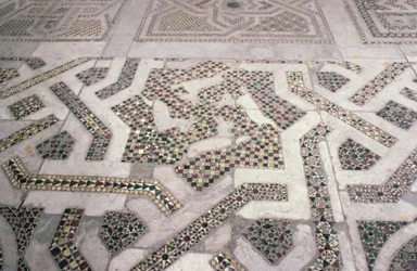 Sol en mosaïque dans la cathédrale de Monreale, Sicile