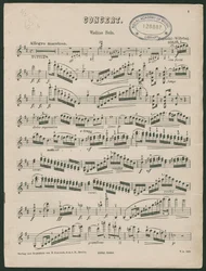 Concerto pour violon n° 1 de Paganini, op 6