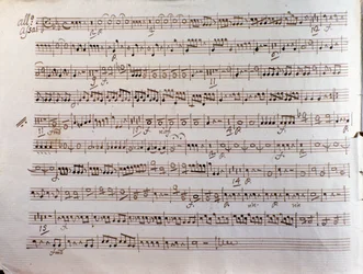 Page de partition musicale d